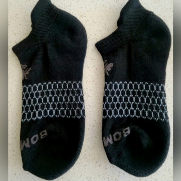 Bombas Ankle Socks Small 6 Pair Womens Honeycomb Black/Grey BNWT - Picture 6 of 14